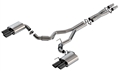 Borla 2024 Ford Mustang GT 5.0L V8 3 in S-Type Catback Non-Active Exhaust- Black Chrome Quad Tip 140969BC