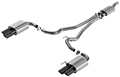 Borla 2024 Ford Mustang 2.3L Ecoboost S-Type Black Chrome Catback Exhaust w/ Quad Tips - Non-Active 140981BC