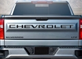 Urethane CHEVROLET Insert Tailgate Lettering and SILVERADO Overlay Kit in Matte Black 19540141