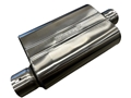 3" Inlet/Outlet "Chambered Series" Muffler (Offset Inlet, Center Outlet) 25-1098