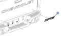 ZR2 Emblem, Tailgate Chrome 2021- 2025 84518865