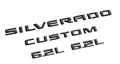 Silverado Custom Trail Boss Emblems in Black 86539784