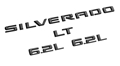 Silverado LT Trail Boss Emblems in Black 86539786