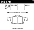 Hawk Performance Brake Rear Pads HB478F.605