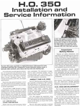 H.O. 350 Installation Manuyal 12485074