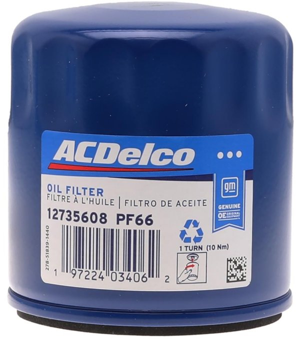 AC Delco PF 66 Oil Filter 12735608