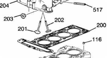 Ecotec LNF Exhaust Valve 12657044
