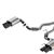 Borla 2024 Ford Mustang GT 5.0L V8 3 in ATAK Catback Non-Active Exhaust- Black Chrome Quad Tip 140970BC