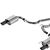 Borla 2024 Ford Mustang 2.3L Ecoboost 2.50 S-TYPE Black Chrome Catback Exhaust - Non-Active 140979BC