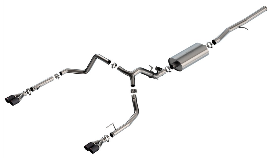 Borla 2024 Chevy Silverado 1500 6.2L V8 Touring Catback Exhaust w/ Simulator - CF Black Anodized 140991CFBA