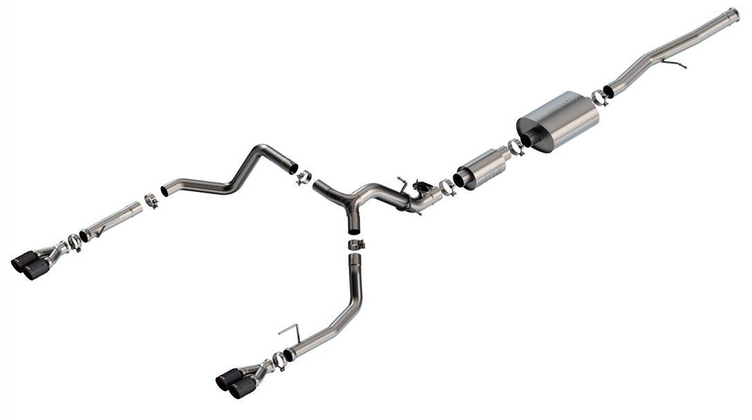Borla 2024 Chevy Silverado 1500 6.2L V8 S-Type Catback Exhaust w/ Simulator - CF Black Anodized 140994CFBA