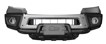 AEV Bison Front Bumper - Silver no tube 2015-2022 18062000AA