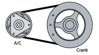 LS Corvette Accessory Drive A/C Add-on 19419286