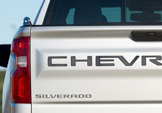 3-D Stamped CHEVROLET Tailgate Lettering in Black Stainless Steel 19419885