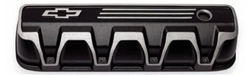 Valve Covers, Black with Chevrolet Bowtie19421393