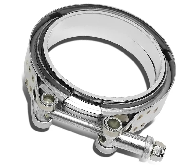 3" V-Band Clamp & Flanges (Large 8mm x 1.25 Bolt) 25-1094