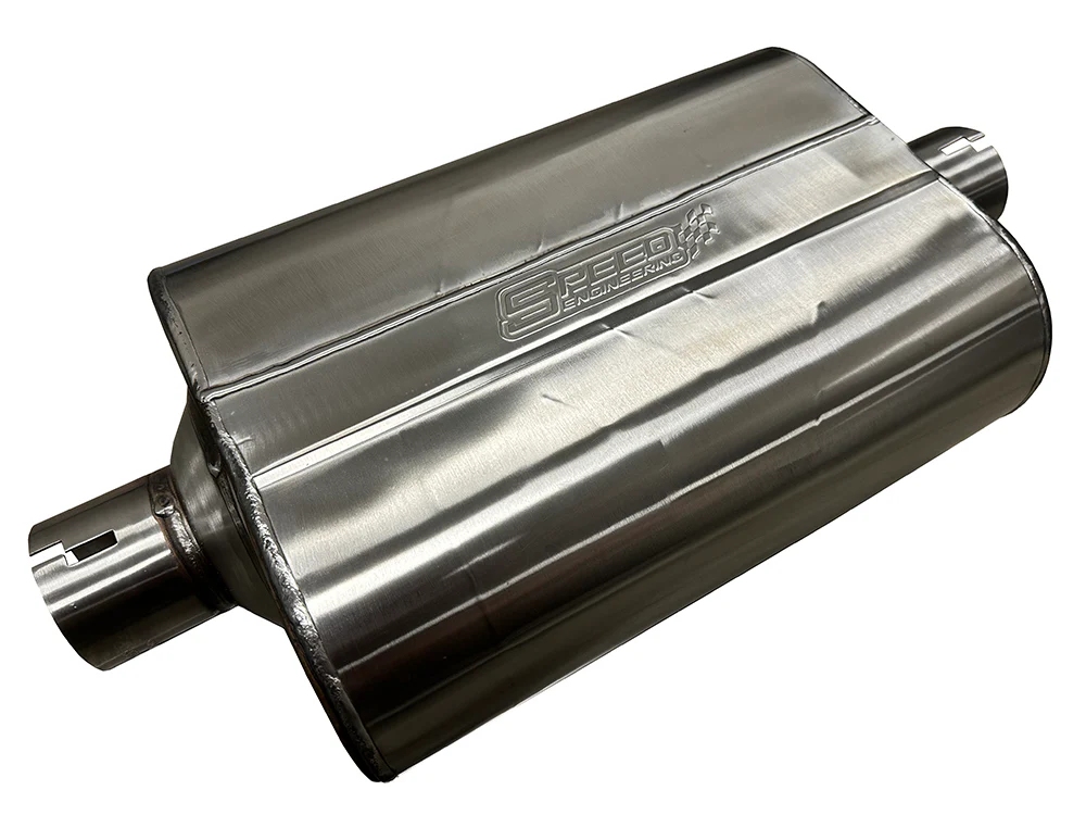 2.5" Inlet/Outlet "Chambered Series" Muffler (Center Inlet, Center Outlet) 25-1095
