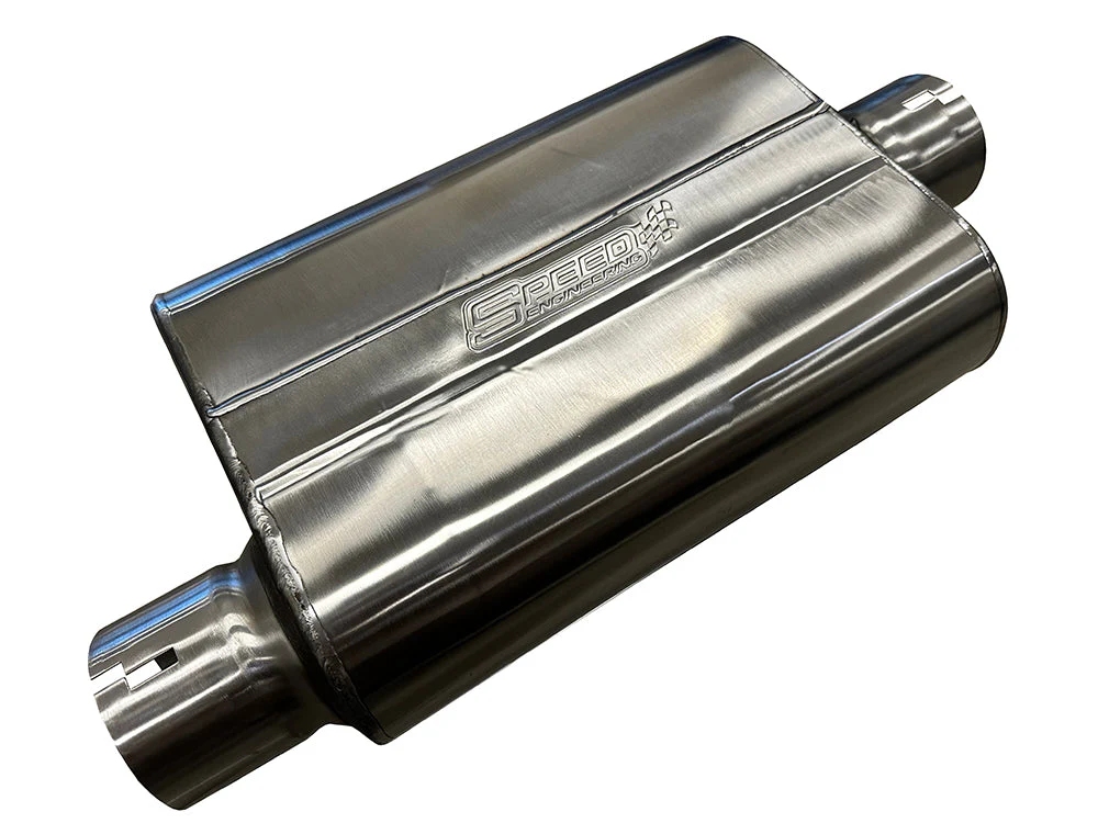 3" Inlet/Outlet "Chambered Series" Muffler (Offset Inlet, Center Outlet) 25-1098