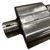 3" Inlet/2.5" Outlets "Race Series" Muffler (Center Inlet, Dual Offset Outlets) 25-1106