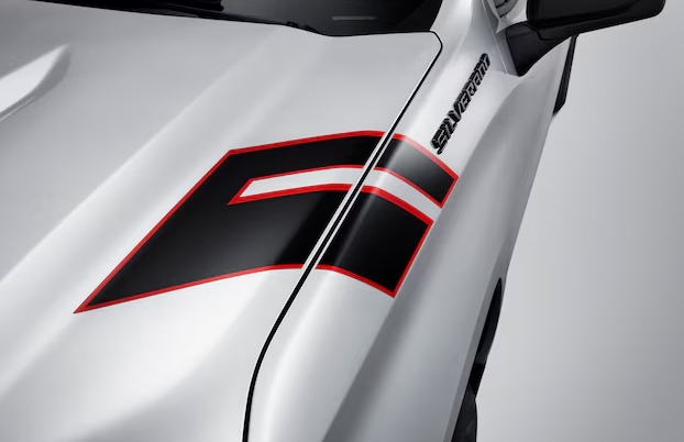 Fender Hash Mark Decal Package in Dark Grey with Red Outline 84426011