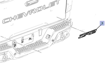 ZR2 Emblem, Tailgate Chrome 2021- 2025 84518865