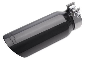4.3L or 5.3L Black Chrome Single Outlet Exhaust Tip with Bowtie Logo 84521819