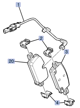Pads, Rear Colorado 2023+ 85140320