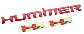Hummer EV Emblems in Performance Red 85513232