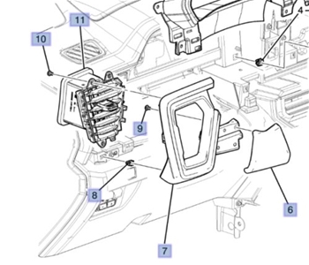 GMC LH Air Outlet Asm 2023+ 85596759