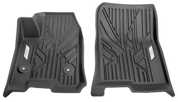 Colorado 2023+ First-Row Premium All-Weather Floor Liners in Jet Black with Bowtie Logo 85654725