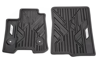 85654731 Colorado 2023+ First-Row Premium All-Weather Floor Mats in Jet Black with Bowtie Logo 85654731