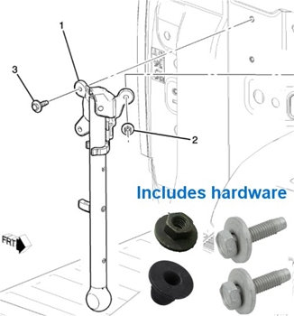 Handle Kit, EV Pickup Aux E/Gate Step 86530678Kit