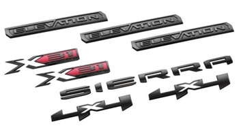 Sierra Elevation Emblems in Black 2023+ 86532071