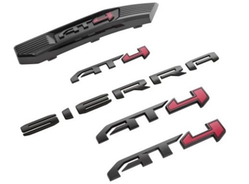 86532078 Sierra AT4 Emblems in Black 2023+  86532078