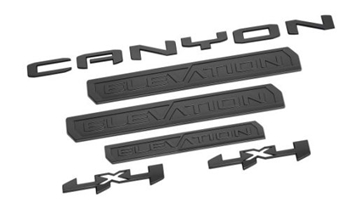 Canyon 2023+ Elevation Emblems in Black 86557049