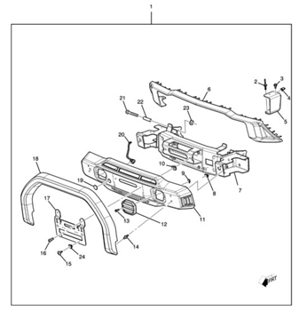 Colorado Trail Boss Front Fascia Pkg 87829211