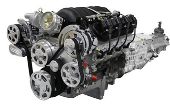 376 c.i. Engine LS 530 HP Standard Edition Builder Series TKX Manual Transmission with Polished Pulley Kit - Fuel Injected BLS3763KTKX