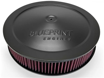 14" BluePrint Black Air Cleaner w/ Flat Base - Black BPP143BK