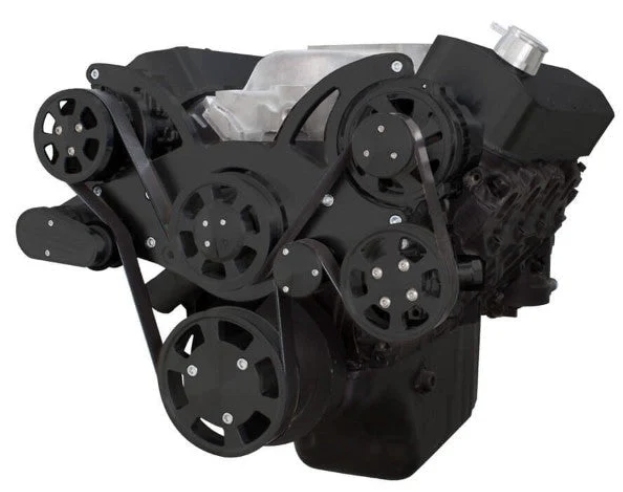 BBC Standard and Tall Deck Compatible Front Accessory Drive BPP454FDPS4BK