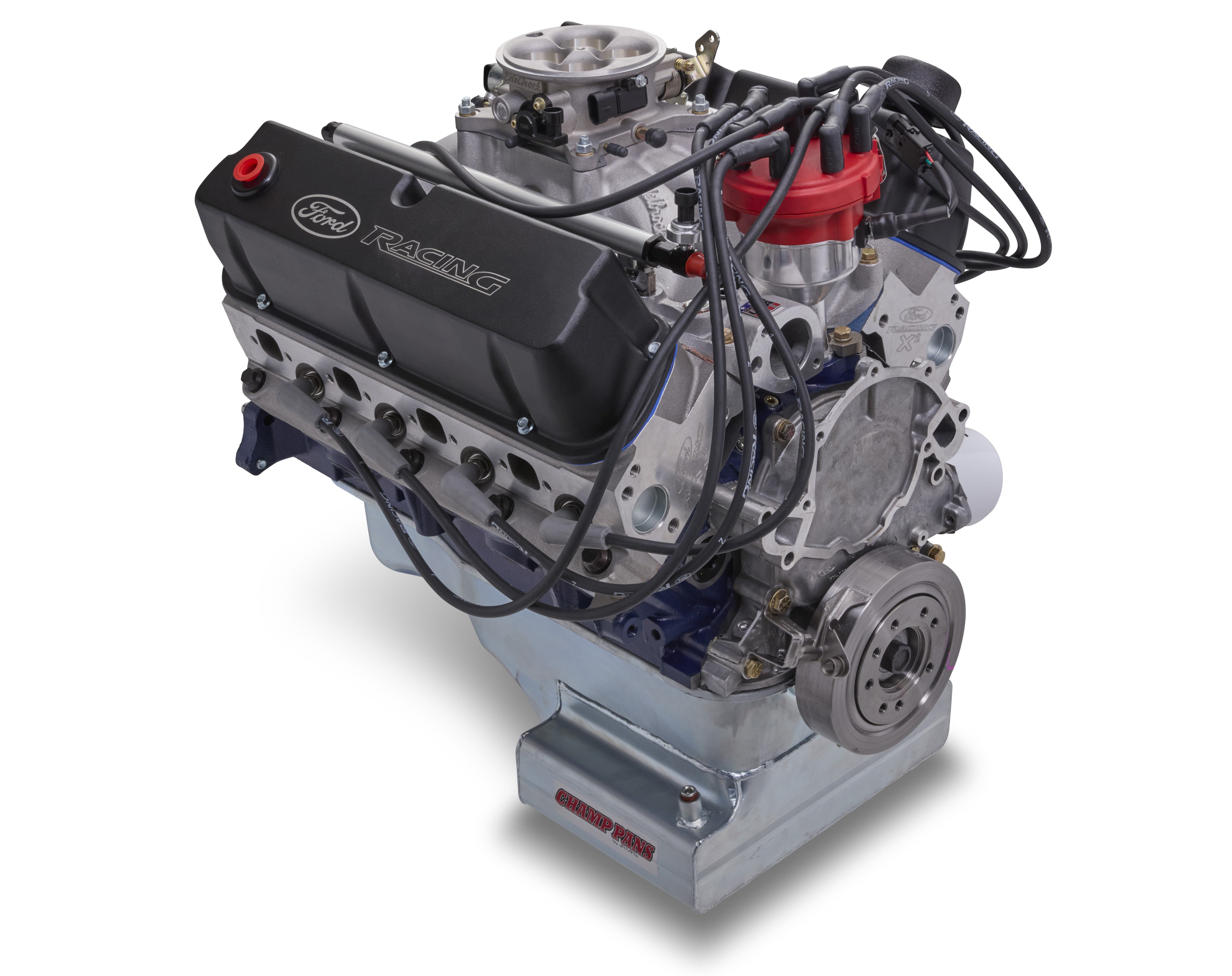 Ford Racing X2347 EFI Dressed 360hp Front Sump Crate Engine M-6007-X2347DEFIF