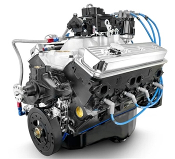 355 c.i. SB GM Style Marine Engine - Dressed Longblock w/ Carb MBP3550CTC