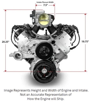 BluePrint Engines 376 c.i LS 525 HP ProSeries Engine PSLS3765CTFK