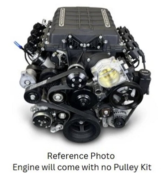 PSLS4279SCTK LS Compatible Pro Series 427 C.I. Deluxe Dressed, Supercharged, with Natural Pulley Kit PSLS4279SCTK
